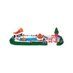 9429754 2.68 X 8.87 X 4 In. Gingerbread Sweet Swim Day Porcelain Village Accessory Multicolored - Polyresin
