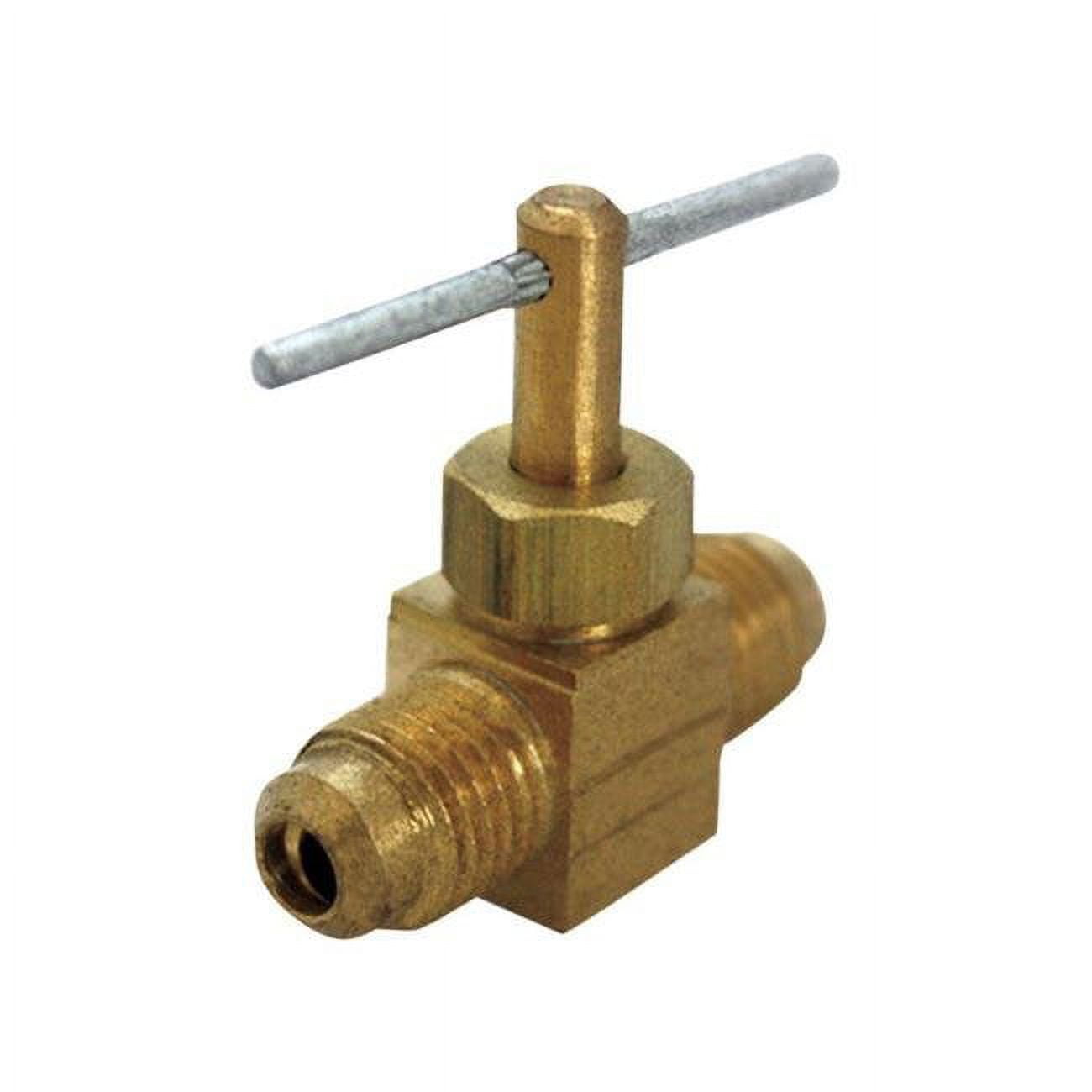 0.25 X 0.25 In. Dia. Brass Straight Flare Needle Valve- Pack Of 5