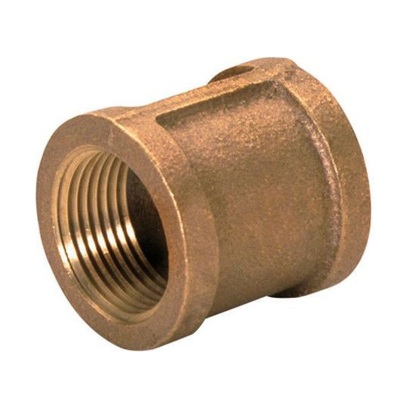 0.37 X 0.37 In. Fpt Dia. Brass Lead-free Compression Coupling- Pack Of 5