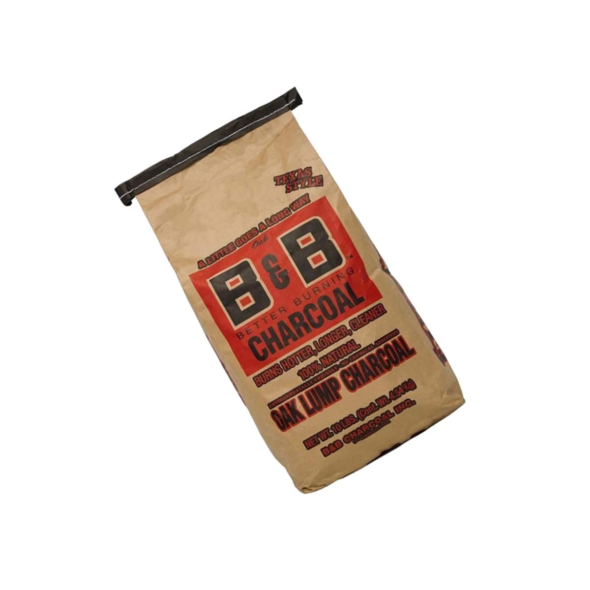 Picture of B&amp;B Charcoal 8684193 10 lbs Oak Hardwood Lump Charcoal