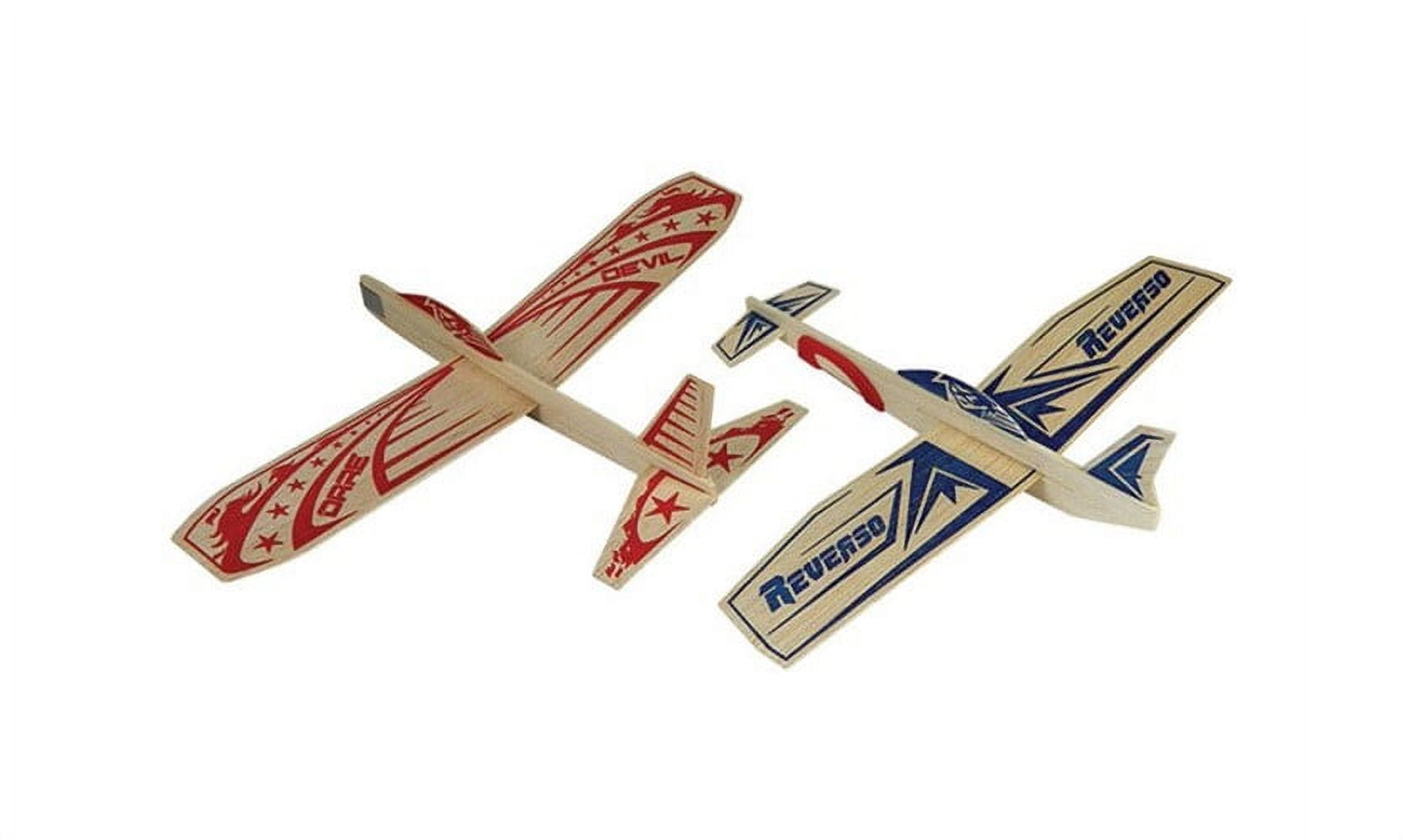 9462771 Super Hero Glider Plane Natural Balsa Wood- Pack Of 12