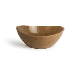 6417265 3 Qt. Brown Poly-flax Oval Serving Bowl