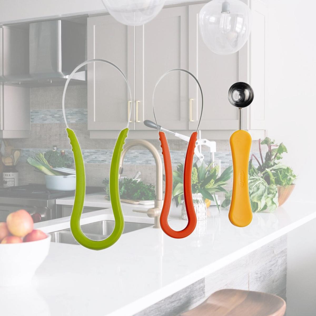 Picture of Chef N 6406516 ScoopTroop Melon Baller &amp; Fruit Scoops Set  Plastic - Multi-Colored