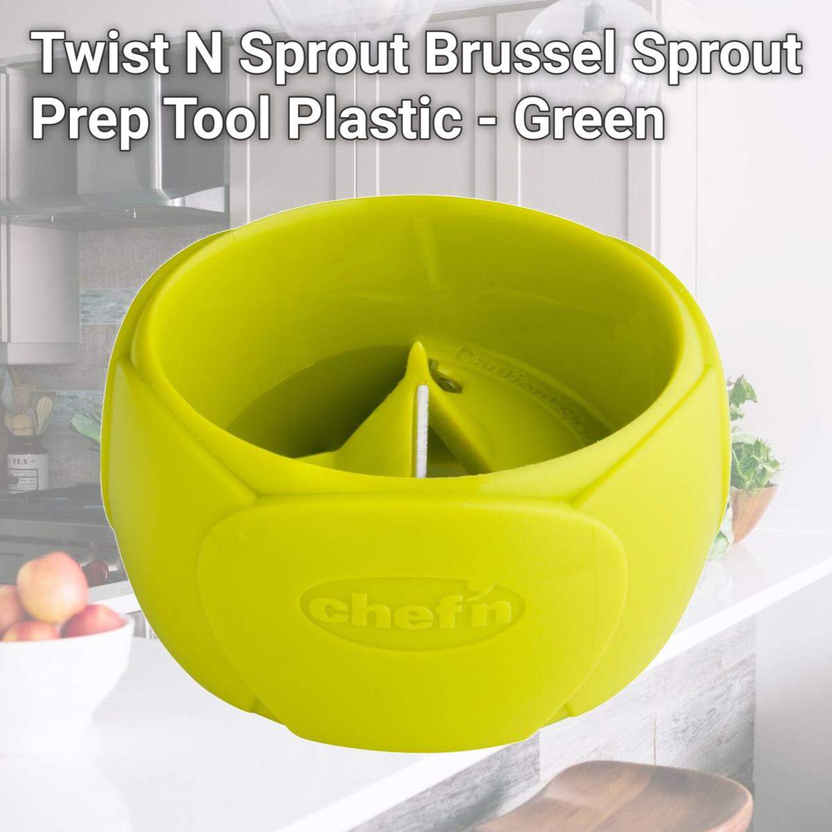 Picture of Chef N 6406631 Twist N Sprout Brussel Sprout Prep Tool  Plastic - Green