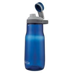 6504096 32 Oz Nautical Blue Plastic Chug Water Bottle Bpa Free
