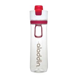 6503924 26 Oz Clear & Pink Tritan Tracker Water Bottle Bpa Free