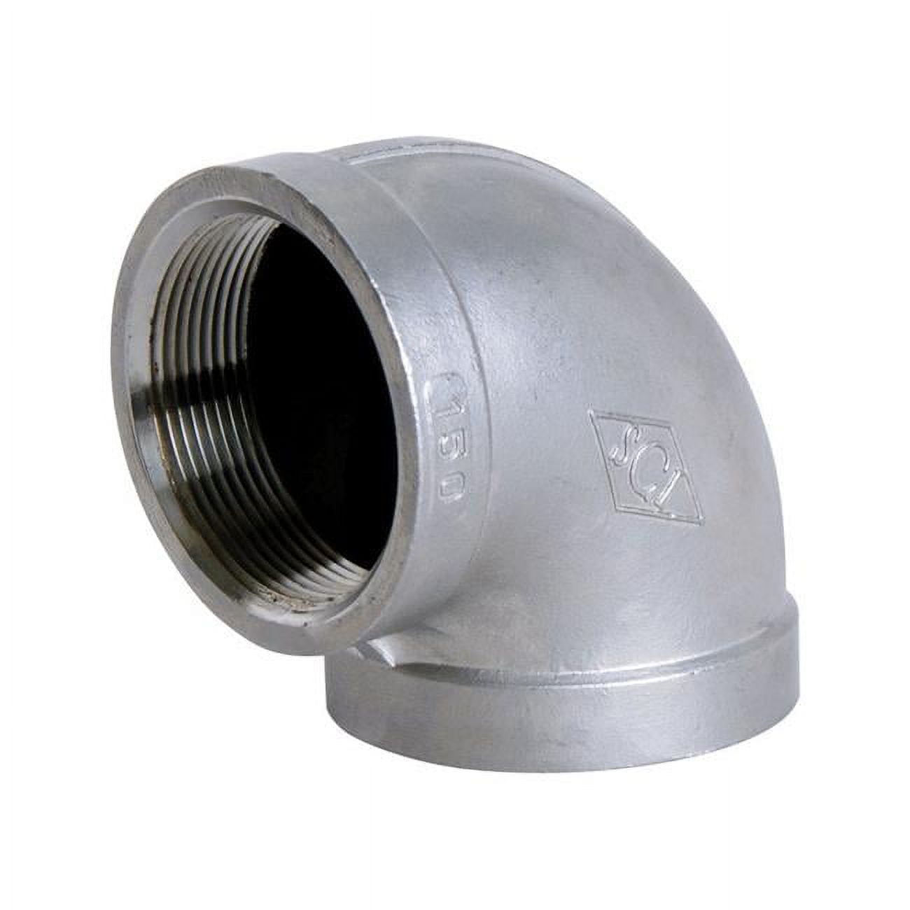 1.25 In. Thread Stainless Steel 90 Degree Elbow
