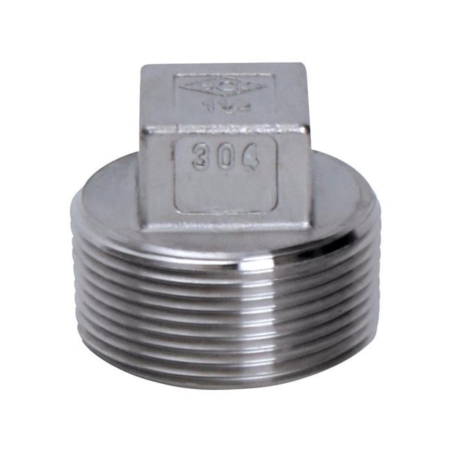 4809869 1.25 In. Thread Stainless Steel Square Head Plug