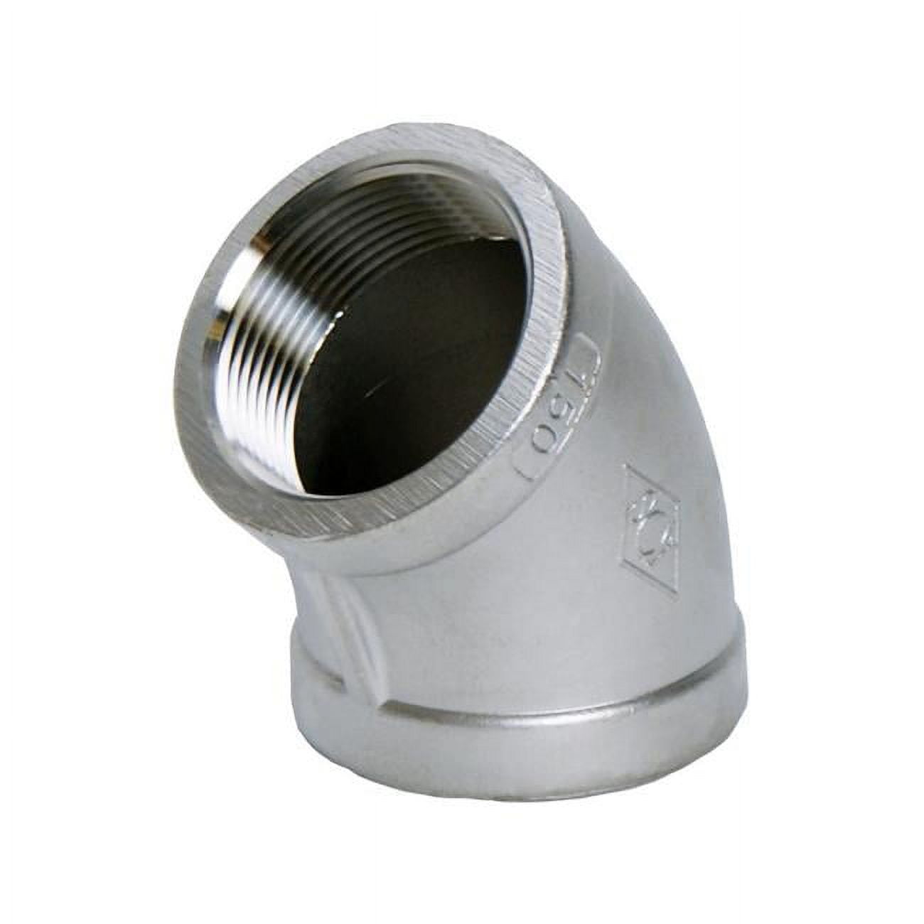 1.25 In. Thread Stainless Steel 45 Degree Elbow