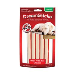 8662009 4.75 In. Dreamsticks All Size Dogs All Ages Dog Treat Bone Vegetables & Chicken