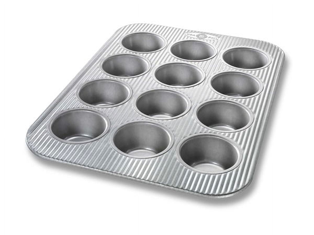 1.37 X 15.75 X 11.12 In. 12 Cups Steel Metallic Muffin Pan - Pack Of 6