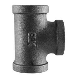 Ldr 4717187 Pipe Decor 0.37 X 0.37 X 0.37 In. Dia. Fip To Fip To Fip Black Malleable Iron Tee