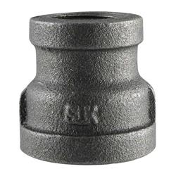 Ldr 4715983 Pipe Decor 0.37 In. Fip X 0.5 In. Dia. Fip Black Malleable Iron Reducing Connector