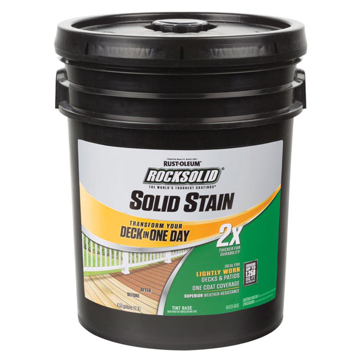 1694736 4.53 Gal Rust-oleum 2x Solid Color Water-based Deck Resurfacer Gray Tintable