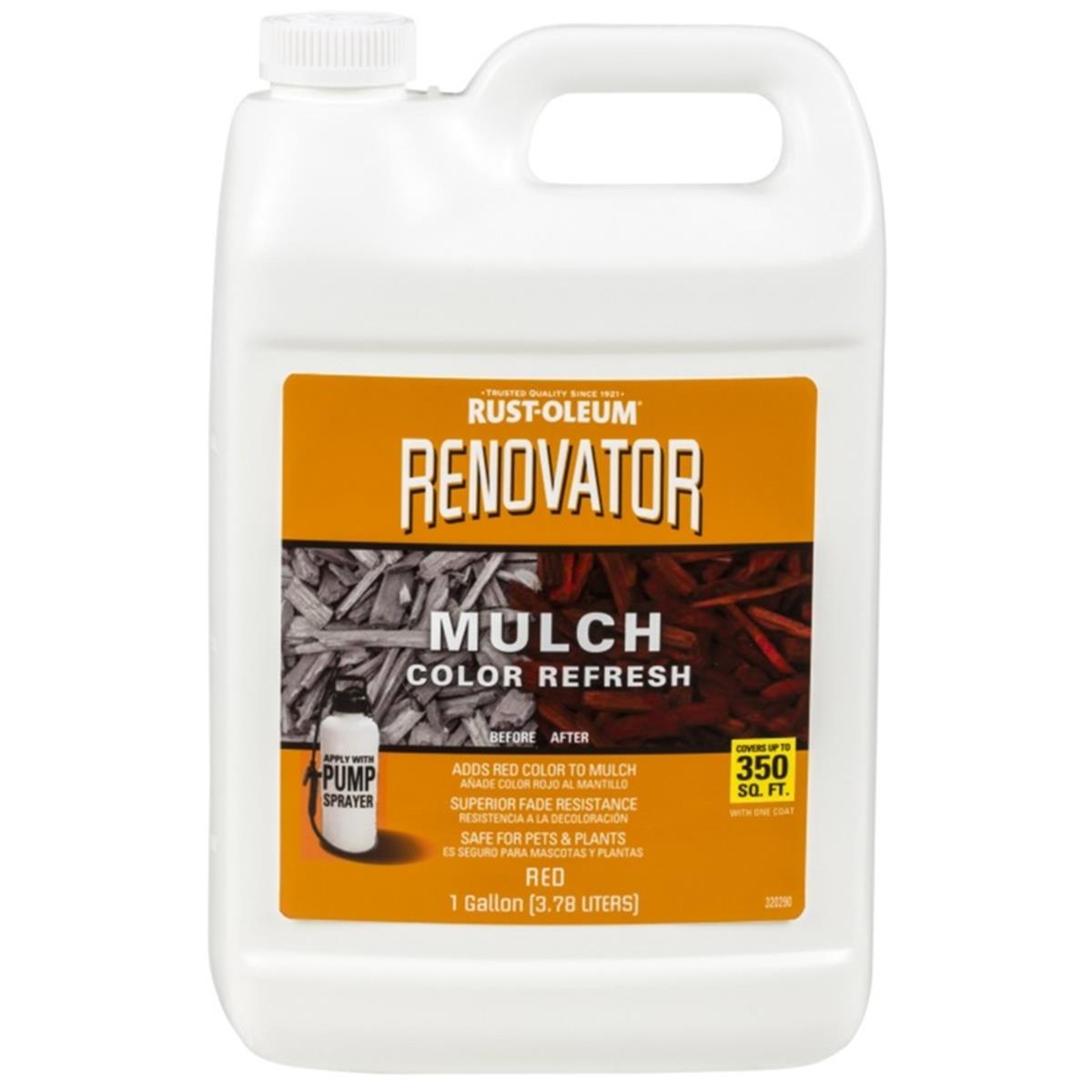 1699792 1 Gal Renovator Semi-transparent Water-based Mulch Stain Red- Pack Of 2