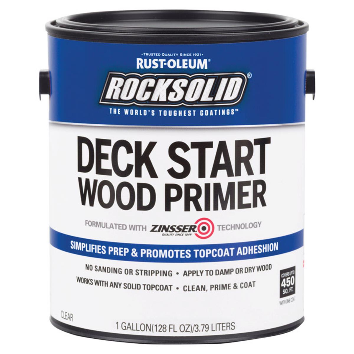 1694660 1 Gal Rust-oleum Water-based Acrylic Exterior Deck Start Wood Primer Clear- Pack Of 2