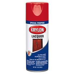 1665124 12 Oz Special Purpose Exotic Red Gloss Lacquer Spray Paint, Pack Of 6