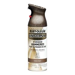 1565860 12 Oz Universal Paint & Primer In One Chestnut Forged Hammered Spray Paint, Pack Of 6