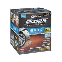 1623370 70 Oz Rocksolid Floor Coating Kit Extreme High Gloss Copper Pot
