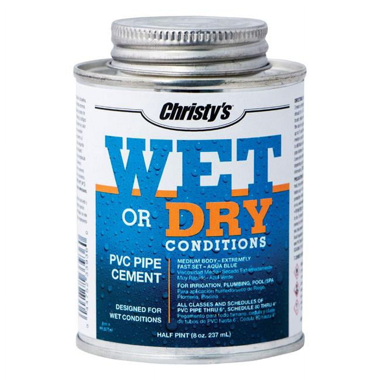 4614327 8 Oz Wet Or Dry Pvc Cement - Blue