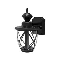 3825437 120v Metal Motion Activated Carriage Lantern - Black