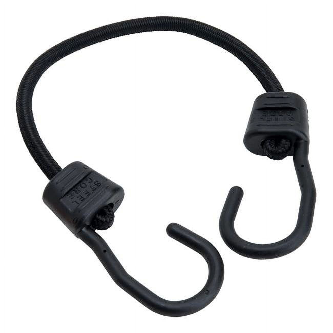 8866477 18 In. Ultra Black Bungee Cord, Pack Of 10