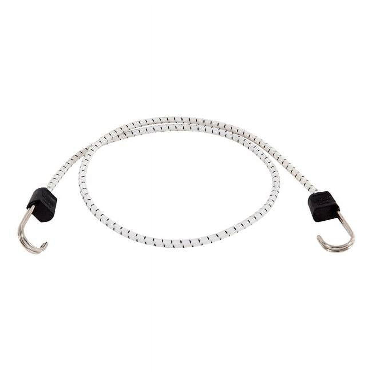8865842 48 In. Marine Twin Anchor Bungee Cord, White & Black - Pack Of 10