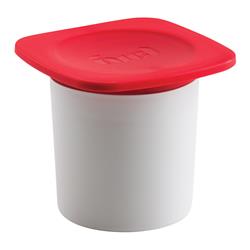 6510754 4.5 Oz Food Container Snack On The Go, White