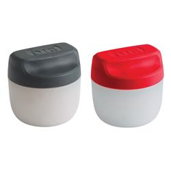 6510929 3 Oz On The Go Dressing Container, White - Pack Of 2