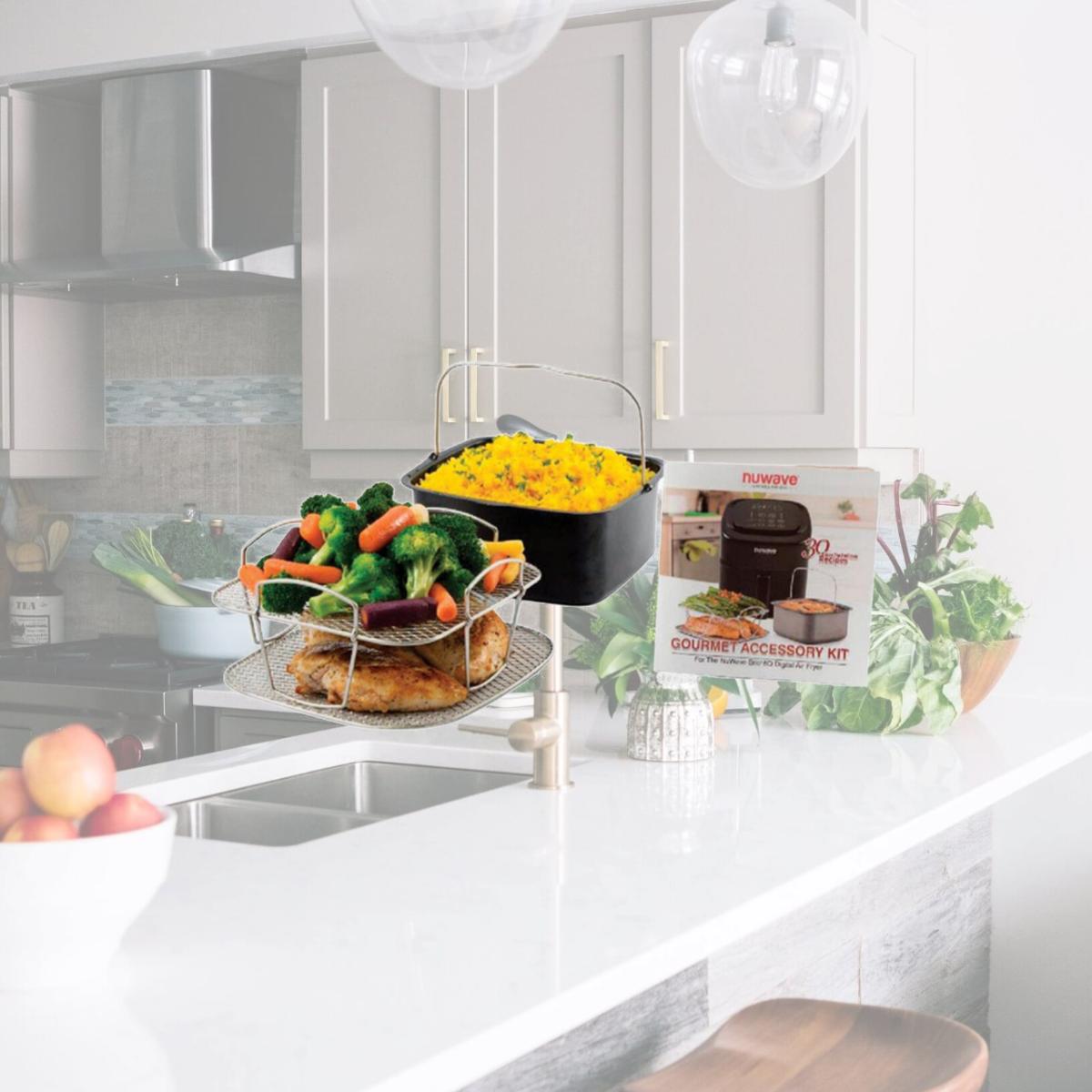 Picture of Nuwave 6564678 6 qt. Brio Gourmet Accessory Kit, Assorted