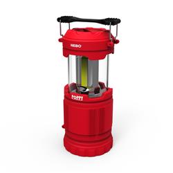 3806007 Poppy Led Abs Pop Up Lantern-aa, Red