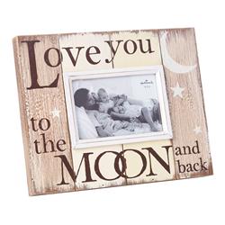 6519060 Love You To The Moon & Back Frame Wood, Assorted - Pack Of 2