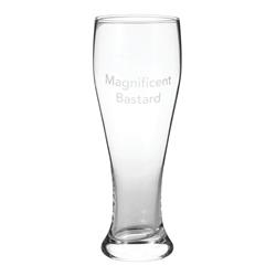 6519052 Magnificent Bastard Drinking Glass, Assorted - Pack Of 2