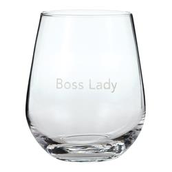 6521108 Boss Lady Drinking Glass, Assorted - Pack Of 2