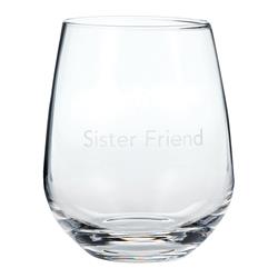 6519821 Sister Friend Drinking Glass, Assorted - Pack Of 2