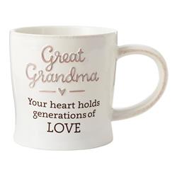 6521579 Great Grandma Ceramic Mug, Assorted - Pack Of 4