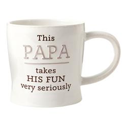 6518617 Papa Ceramic Mug, Assorted - Pack Of 4