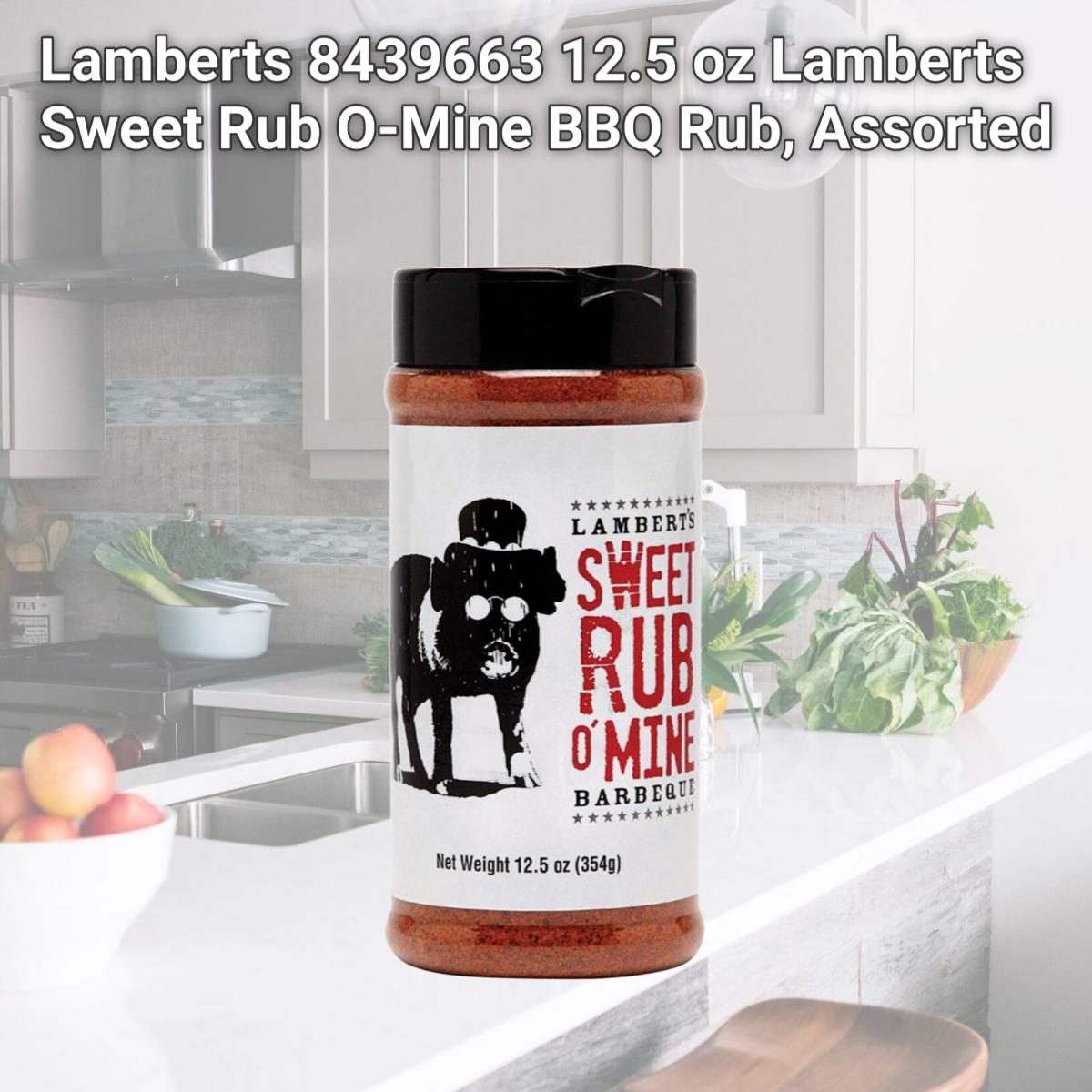 Picture of Lamberts 8439663 12.5 oz Lamberts Sweet Rub O-Mine BBQ Rub, Assorted