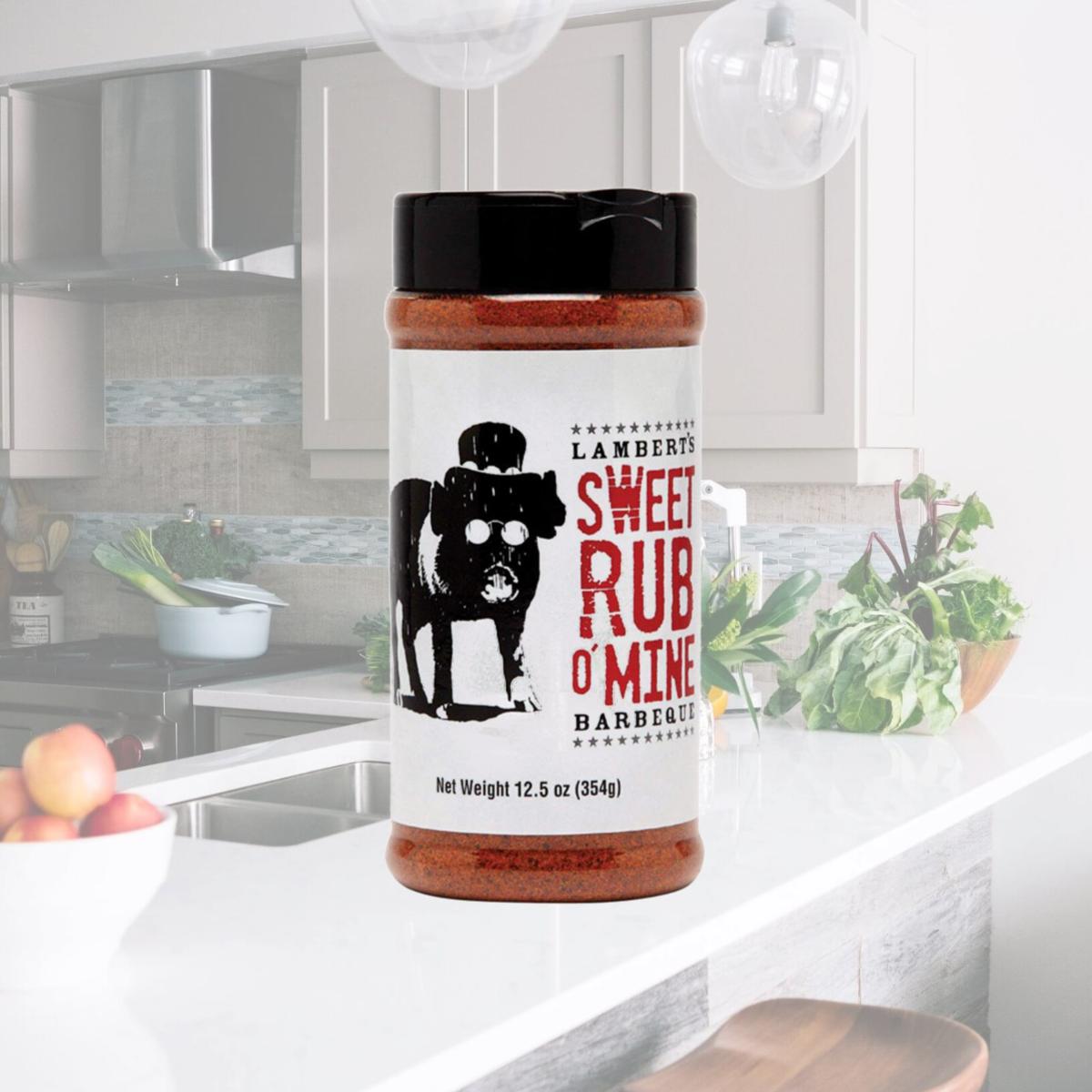 Picture of Lamberts 8439663 12.5 oz Lamberts Sweet Rub O-Mine BBQ Rub, Assorted