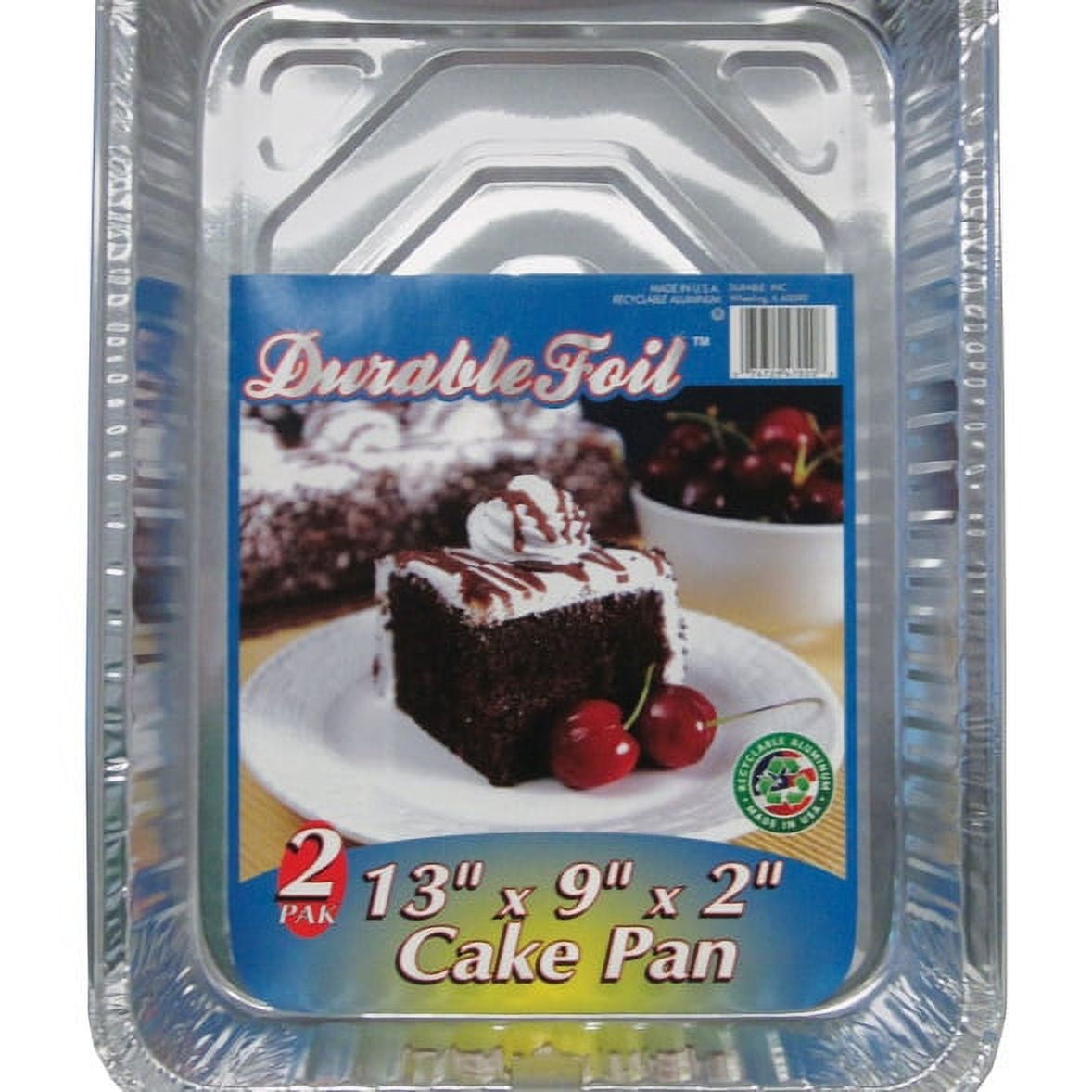 6391833 Durable Foil Cake Pan, Silver - 2 Per Case, Pack Of 12