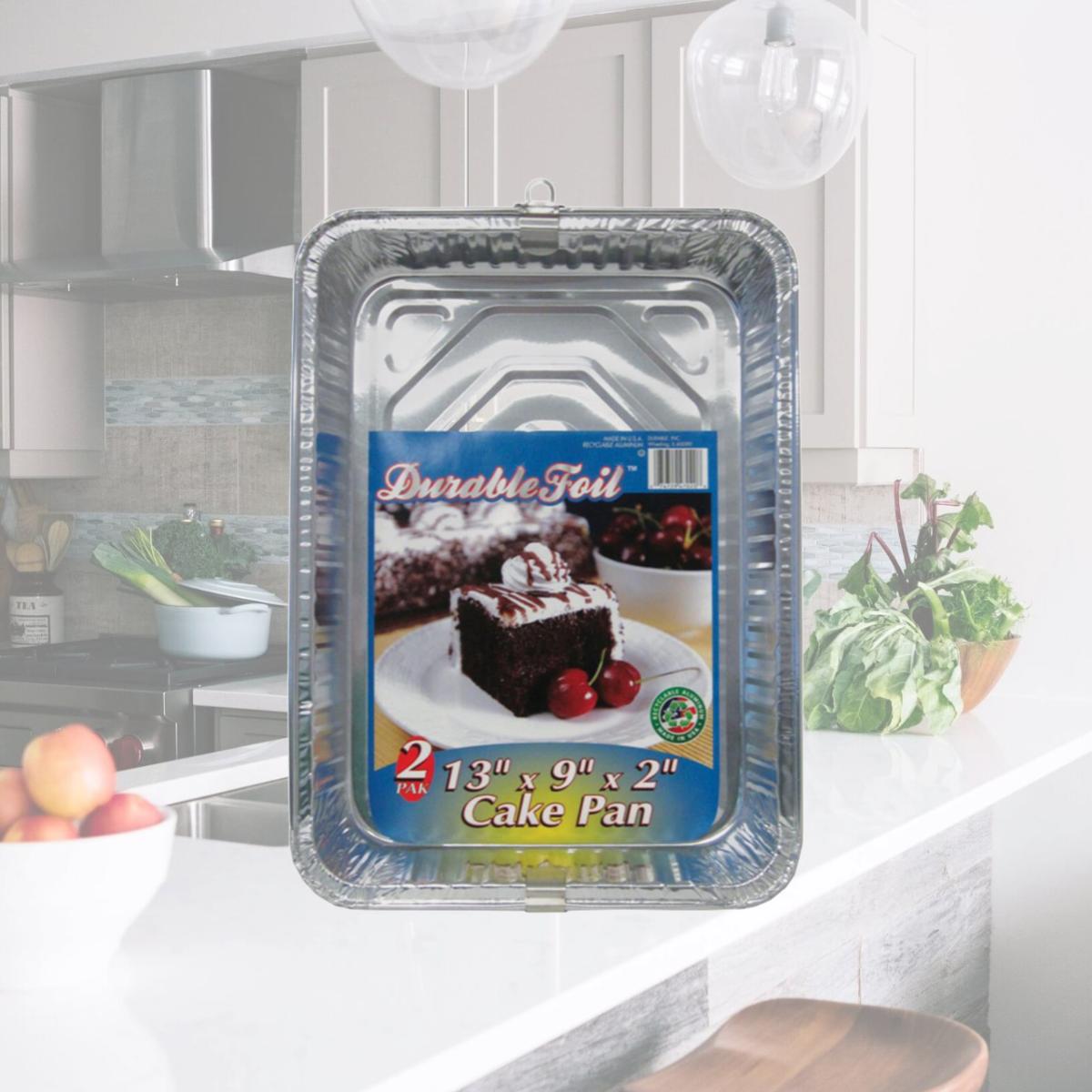 Picture of Home Plus 6391833 Durable Foil Cake Pan, Silver - 2 per Case, Pack of 12