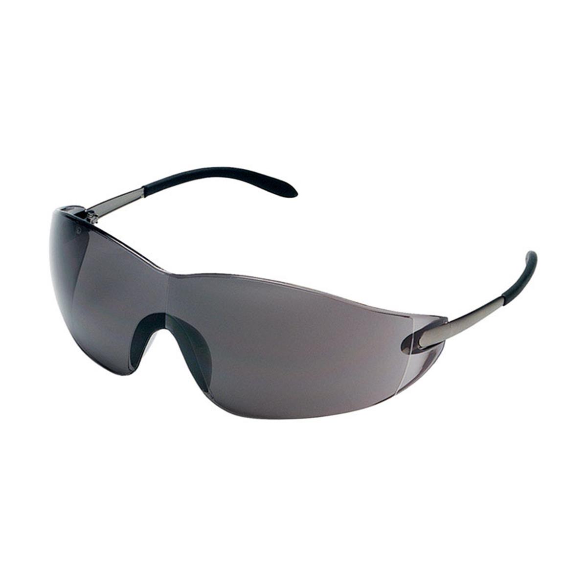 Mcr 2418309 Safety Blackjack Multi-purpose Safety Glasses With Frame, Gray Lens Frame - Pack Of 12