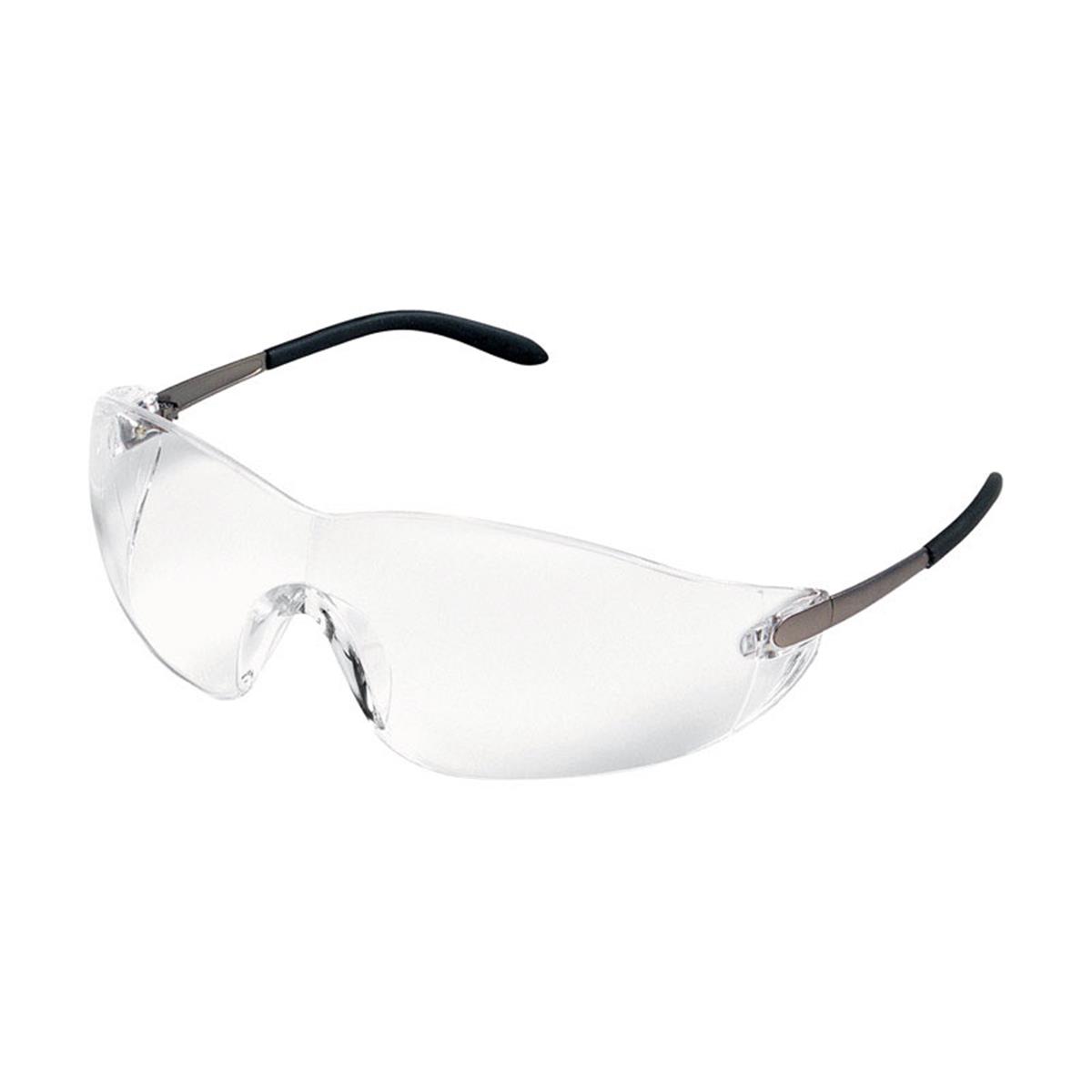 Mcr 2418556 Blackjack Multi-purpose Safety Glasses With Frame, Clear Lens Frame - Pack Of 12
