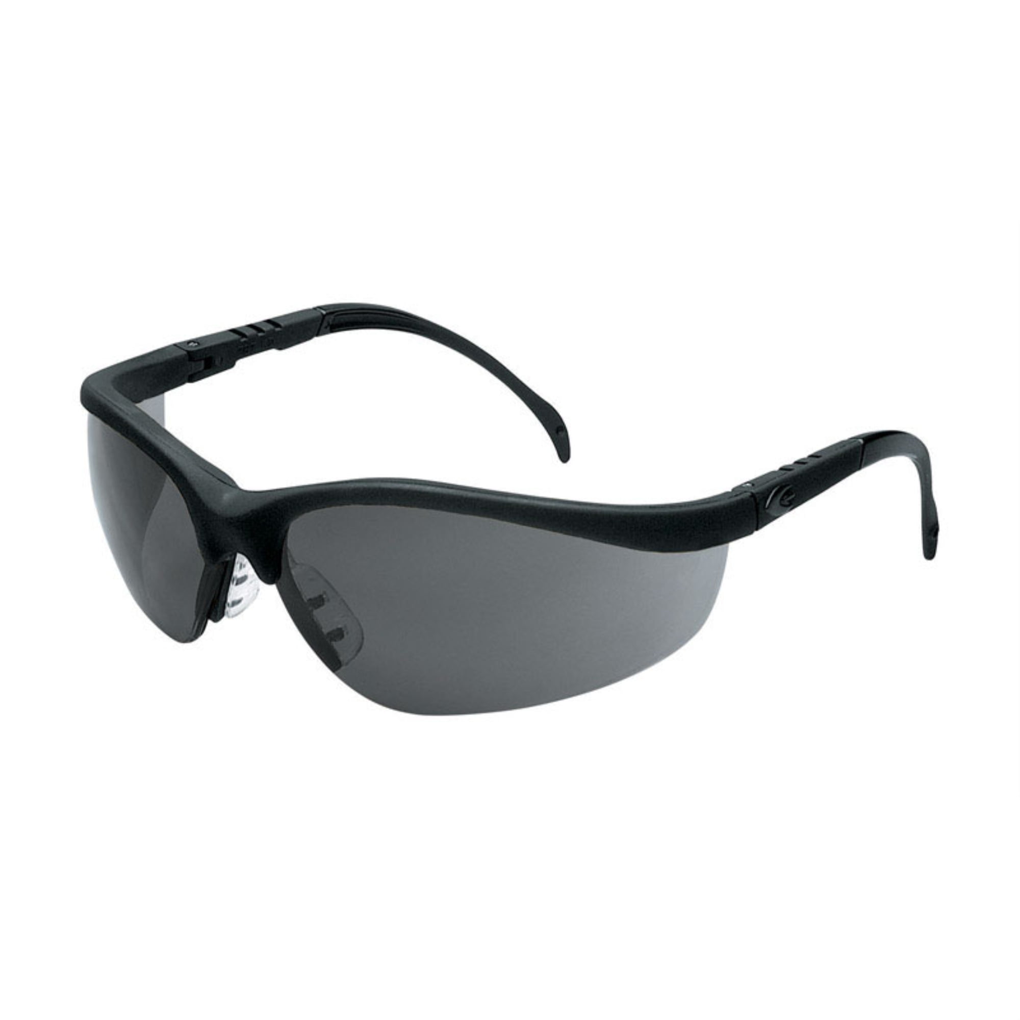 Mcr 2418085 Multi-purpose Safety Glasses Gray Lens With Black Frame , Gray Lens Frame - Pack Of 12