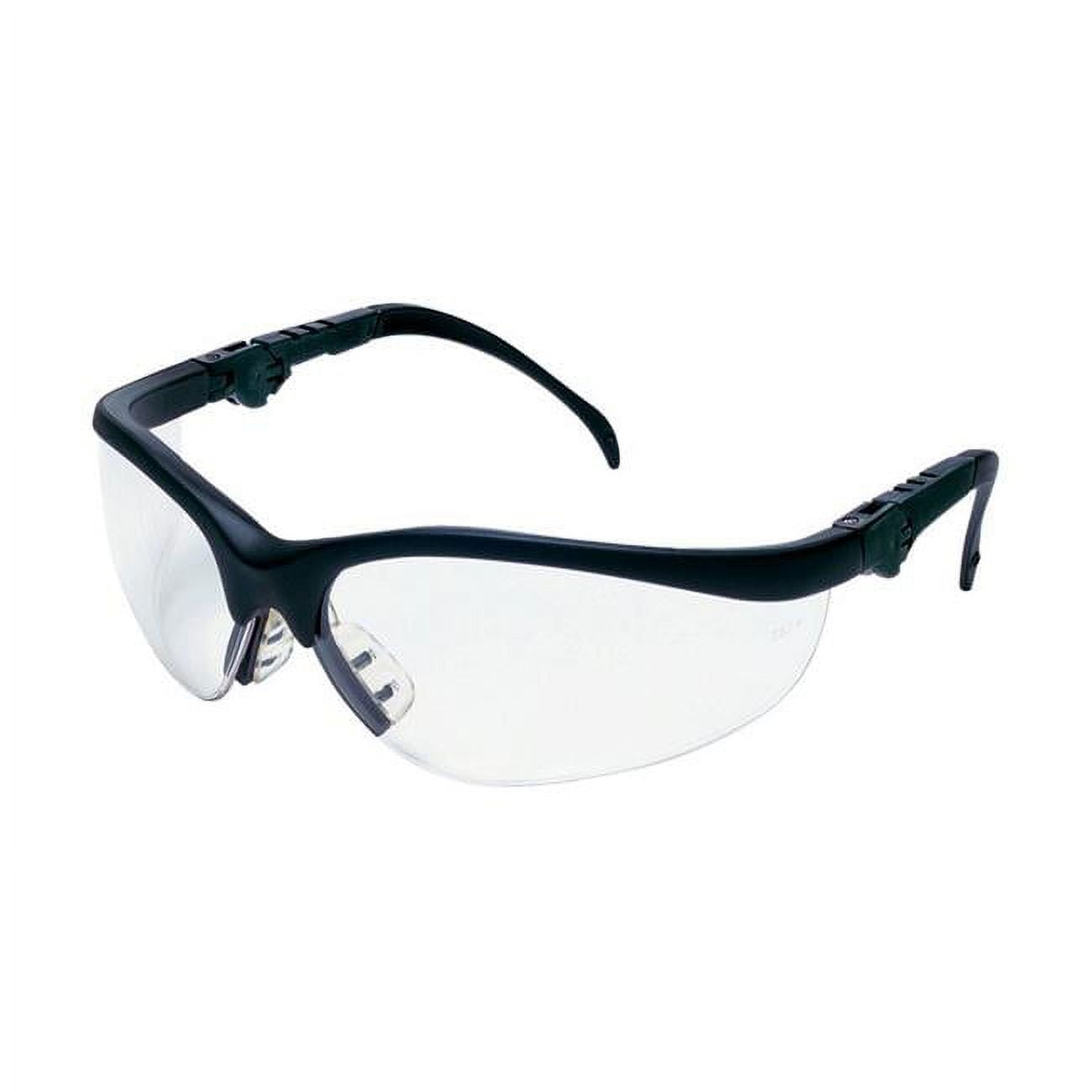 Mcr 2418317 Safety Glasses Clear Lens With Black Frame With Clear Lens - Pack Of 12
