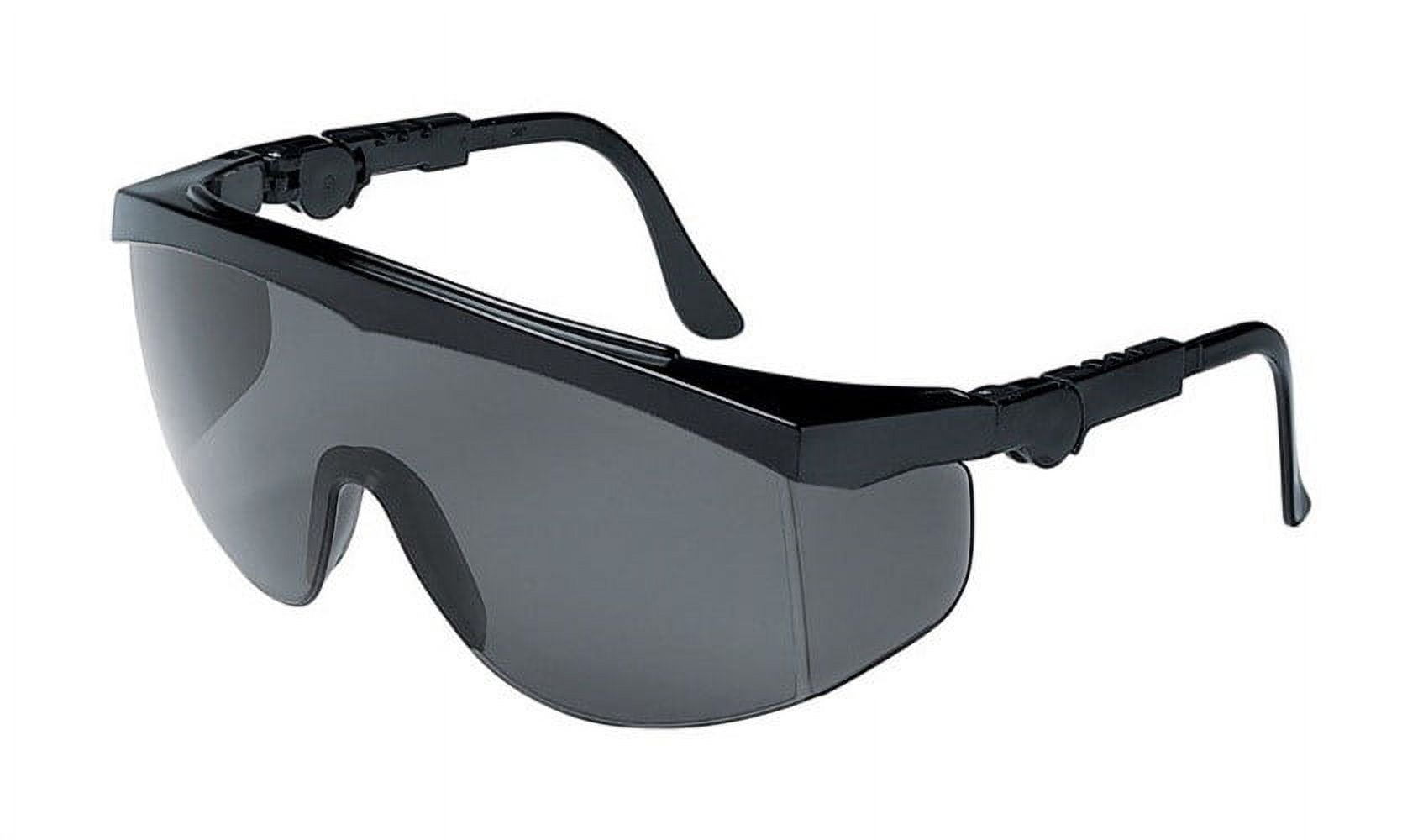 Mcr 2418135 Multi-purpose Safety Glasses Gray Lens With Black Frame, Gray Lens Frame - Pack Of 12