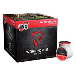 6512404 All Day Smooth Medium Roast Coffee K-cups, Assorted - Pack Of 40