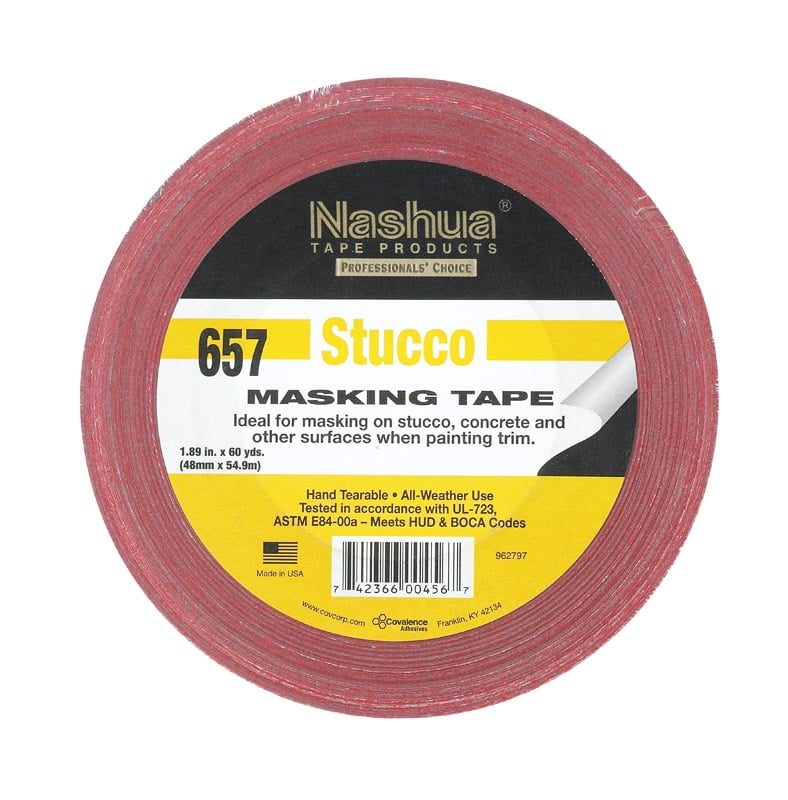 1226794 1.89 In. Stucco Contractor Grade Masking Tape - Red