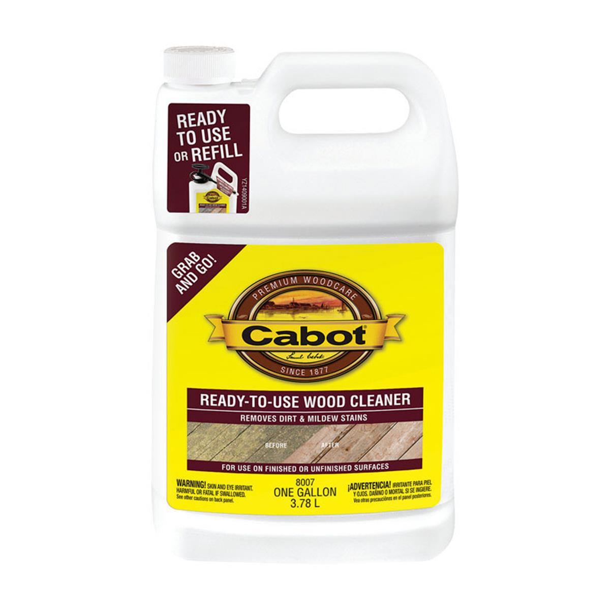 Cabot Samuel 1492925 1 Gal Ready To Use Wood Cleaner