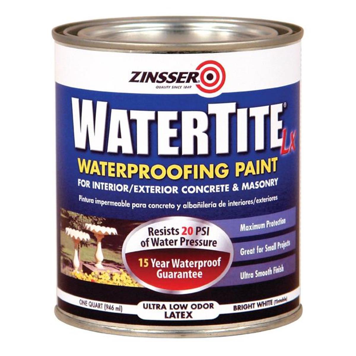 1601186 1 Qt. Watertite Waterproofing Paint Water Base - White